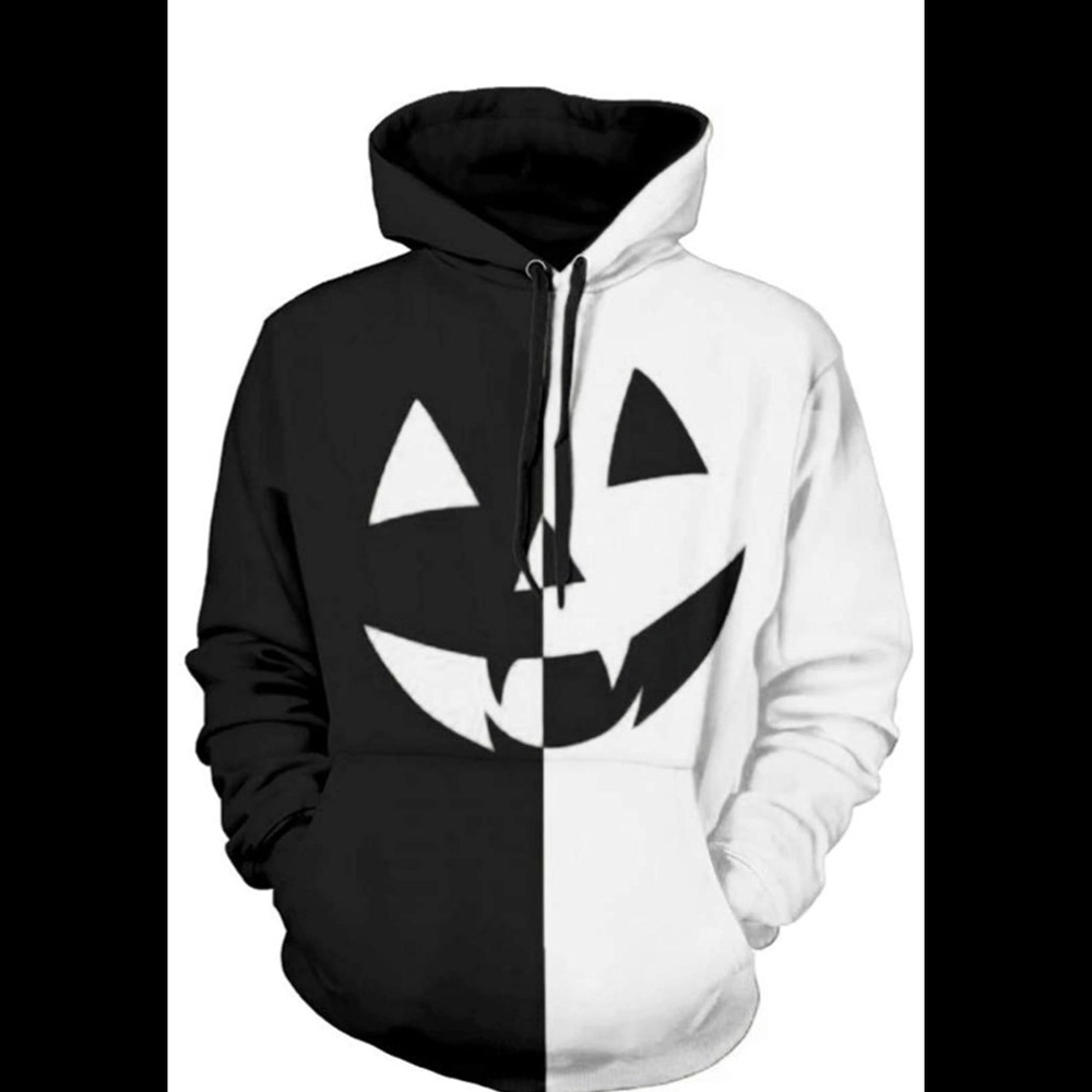 Black & White Jack’O’Lantern Hoodie